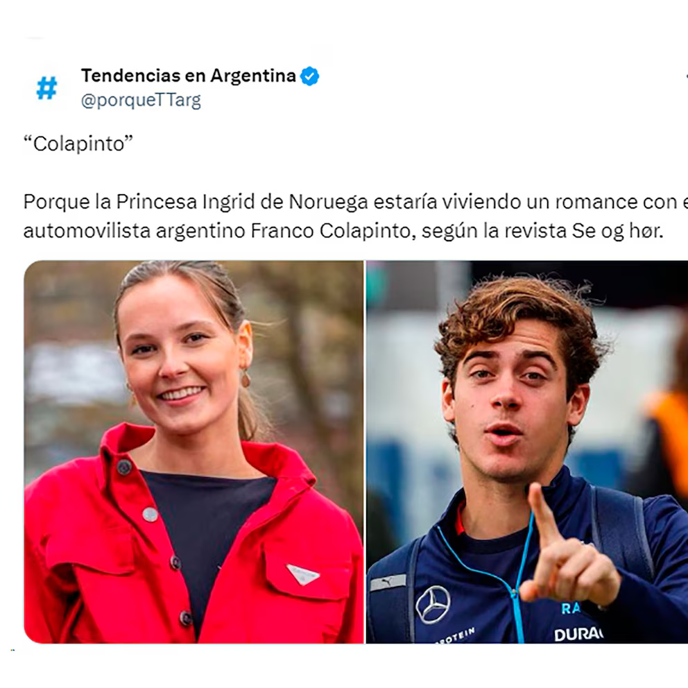 image-16 LA INSÓLITA NOVELA DEL SUPUESTO ROMANCE DE FANCO COLAPINTO Y LA PRINCESA DE NORUEGA: LO MEJORES MEMES Y REACCIONE