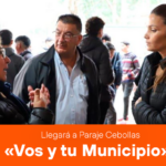El operativo «Vos y tu Municipio» llegará al Paraje Cebollas este jueves