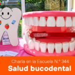 Charla de prevención sobre salud bucodental para alumnos de la Escuela N.º 344